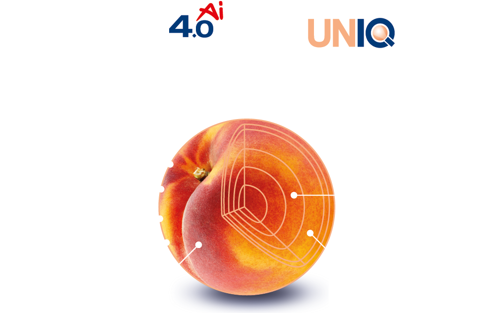 Cuadro de parámetros UNITEC para melocotones 